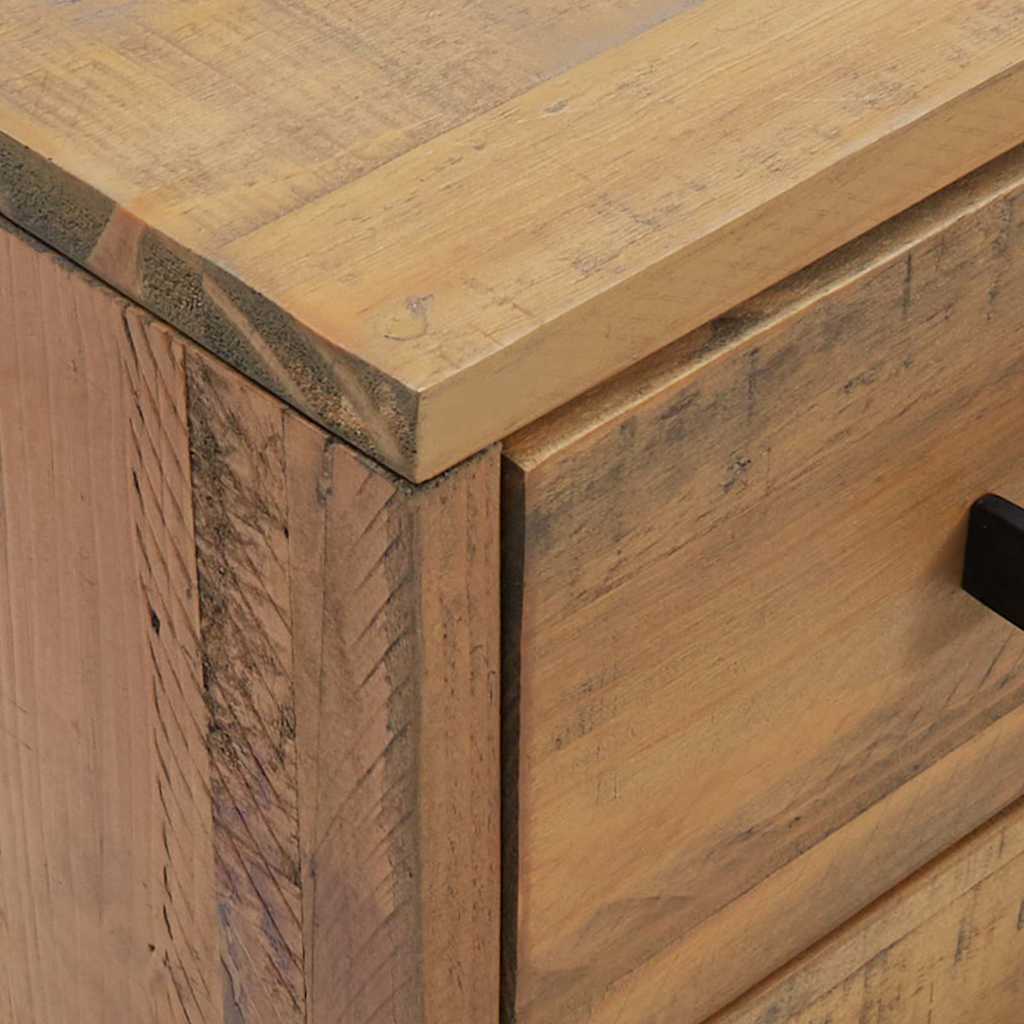 vidaXL Κομοδίνα 2 τεμ. 36 x 30 x 45 εκ. από Μασίφ Ξύλο Πεύκου