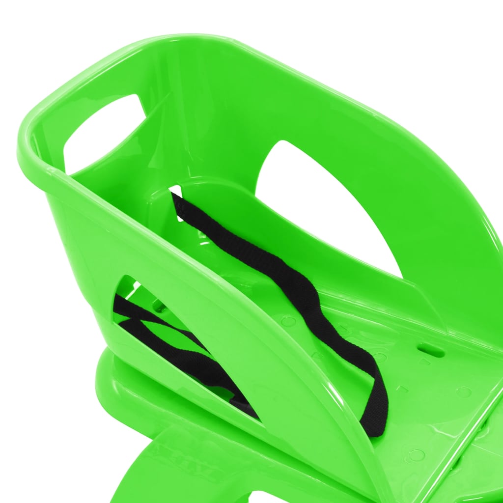 vidaXL Έλκηθρο με Κάθισμα και Τιμόνι Πράσινο 102,5x40x23 εκ. Πολυπροπ.