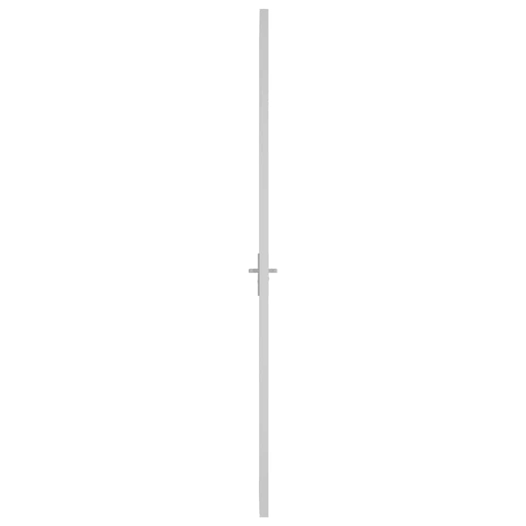 vidaXL Εσωτερική Πόρτα 83x201,5 εκ. Λευκό ESG Γυαλί και Αλουμίνιο