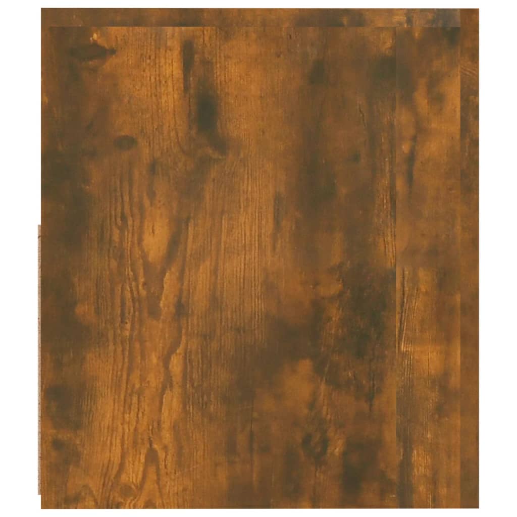 vidaXL Κομοδίνα με LED 2 τεμ. Καπνιστή δρυς 60 x 35 x 40 εκ.