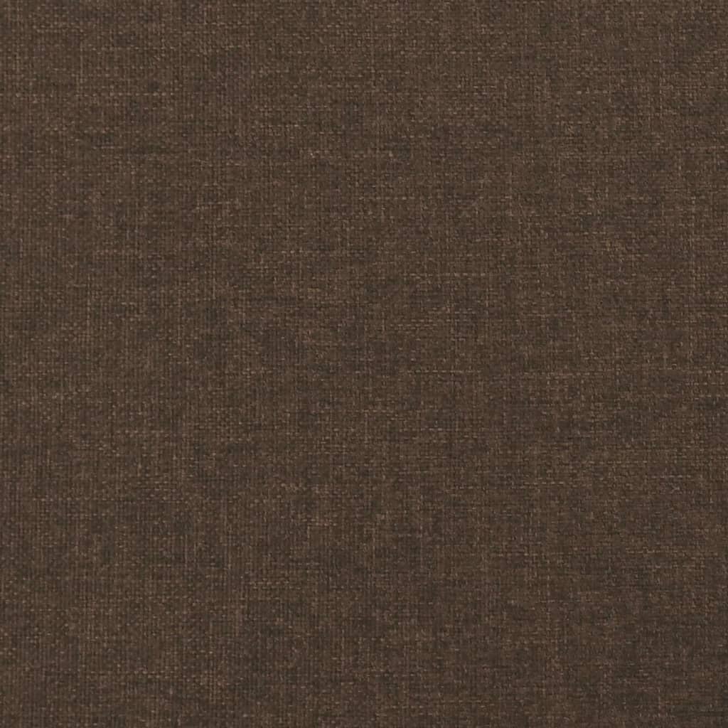 vidaXL Κρεβάτι Boxspring με Στρώμα Σκούρο Καφέ 180x200 εκ Υφασμάτινο