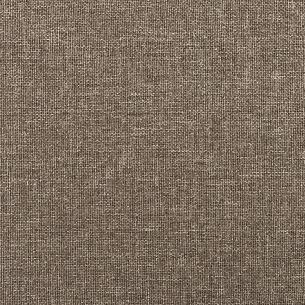 vidaXL Κρεβάτι Boxspring με Στρώμα Taupe 160x200 εκ. Υφασμάτινο