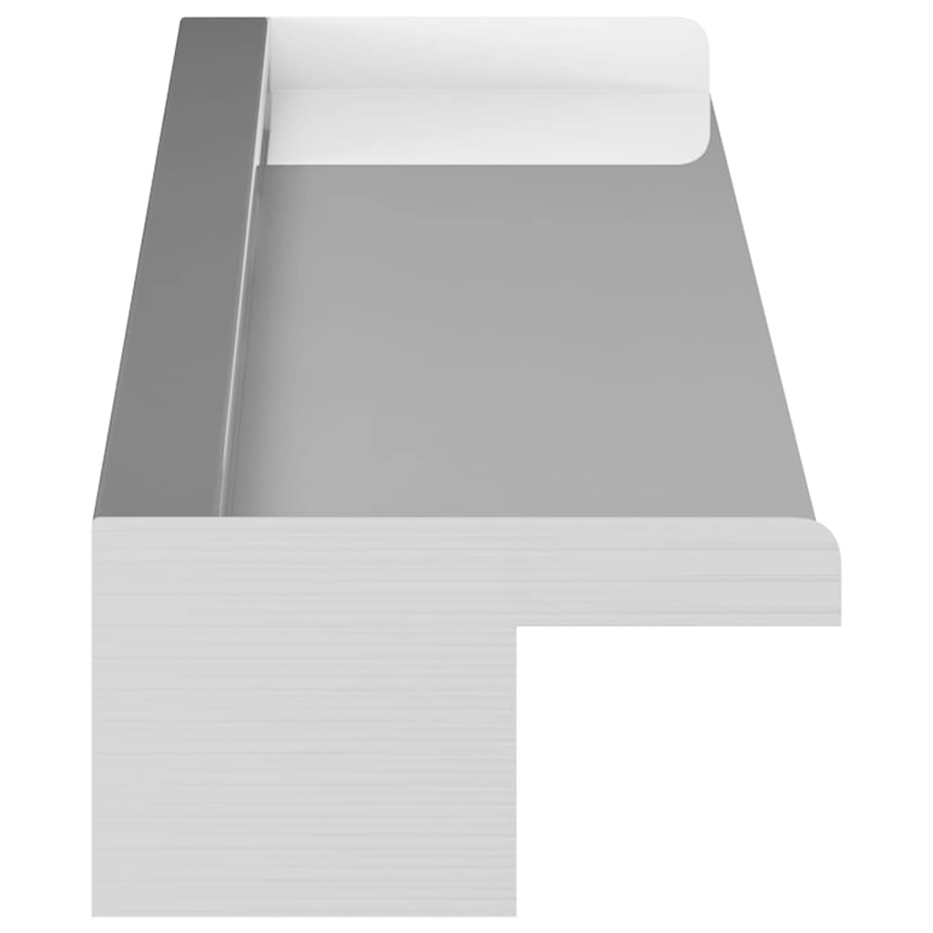 vidaXL Σιντριβάνι Καταρράκτης Πισίνας Ορθογώνιο 110εκ από Ανοξ. Ατσάλι