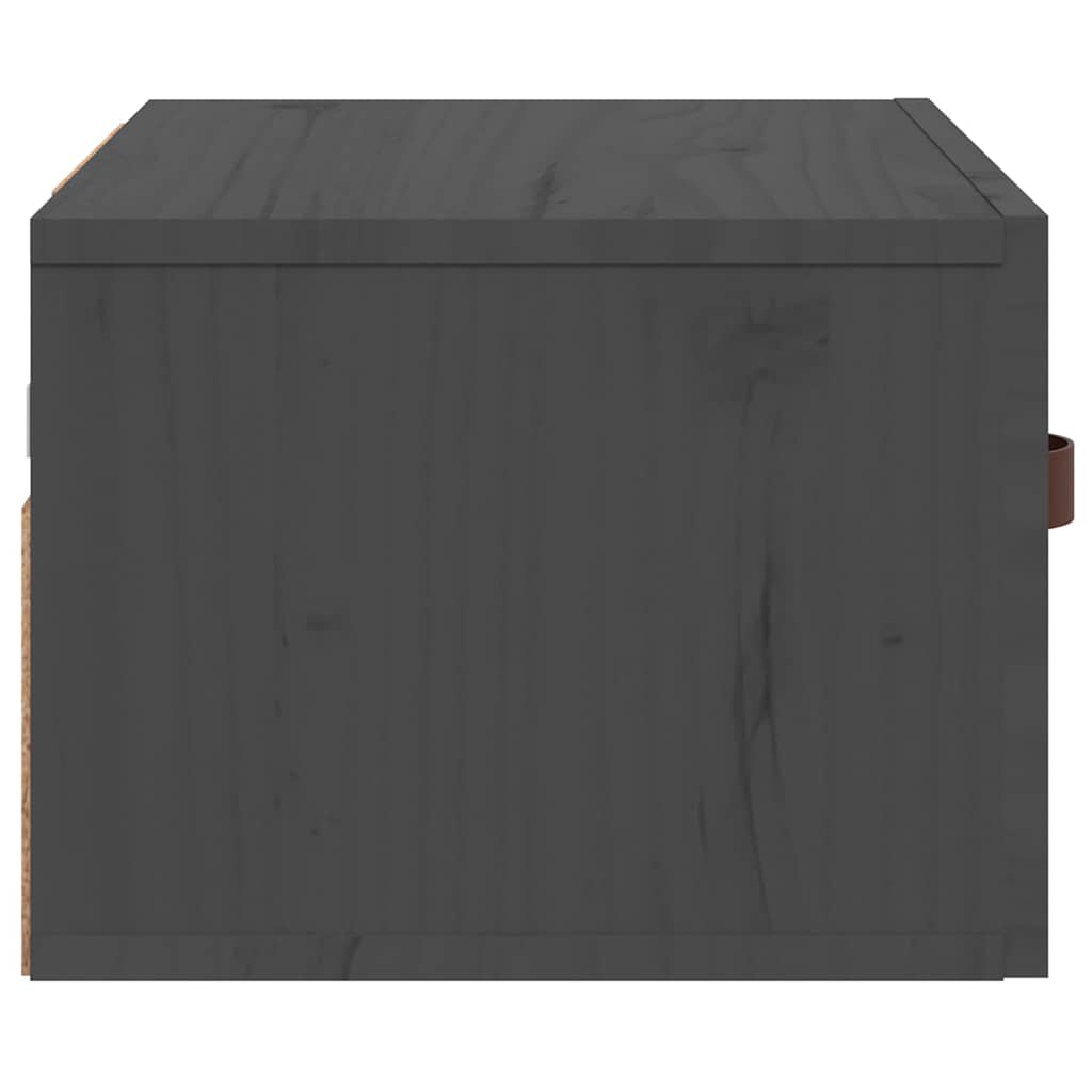 vidaXL Κομοδίνα Επιτοίχια 2 τεμ. Γκρι 40 x 29,5 x 22 εκ.