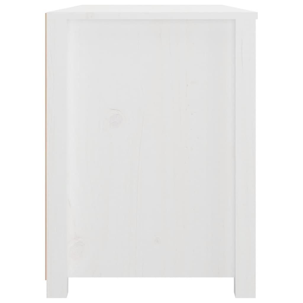 vidaXL Βοηθητικό Ντουλάπι Λευκό 100x40x54 εκ. από Μασίφ Ξύλο Πεύκου
