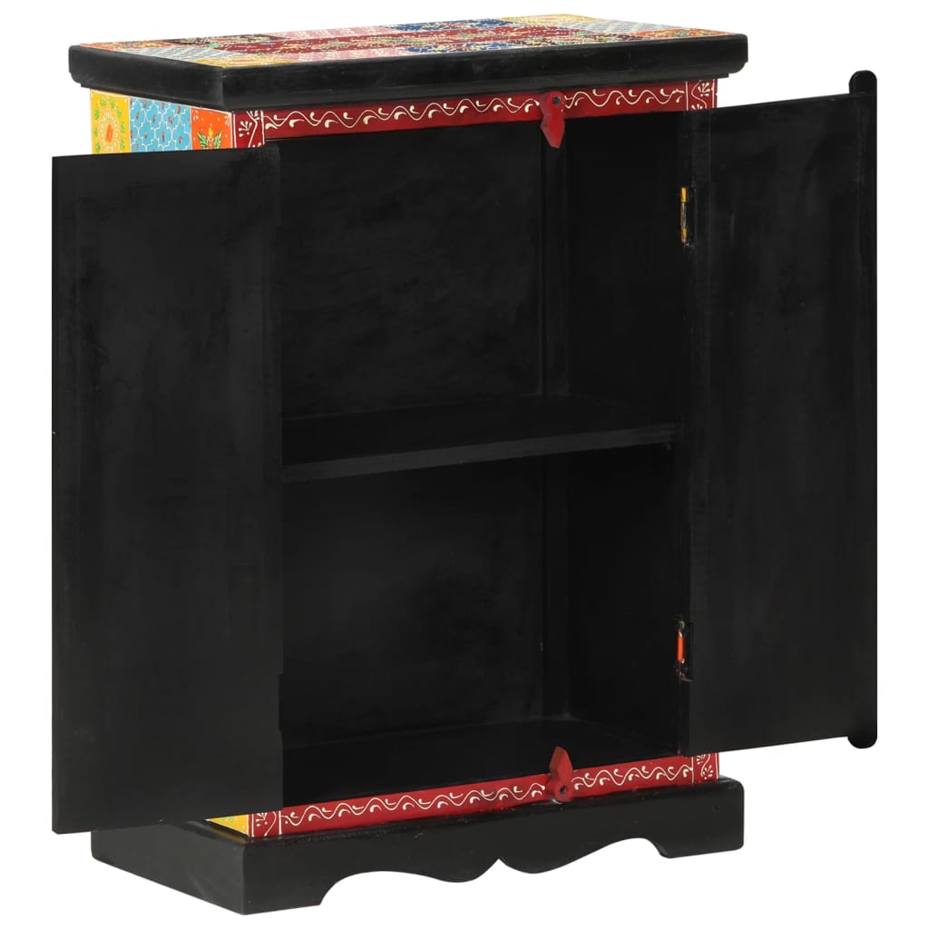 vidaXL Ντουλάπι με Πόρτες Χειροποίητο 53x30x75 εκ. Μασίφ Ξύλο Μάνγκο