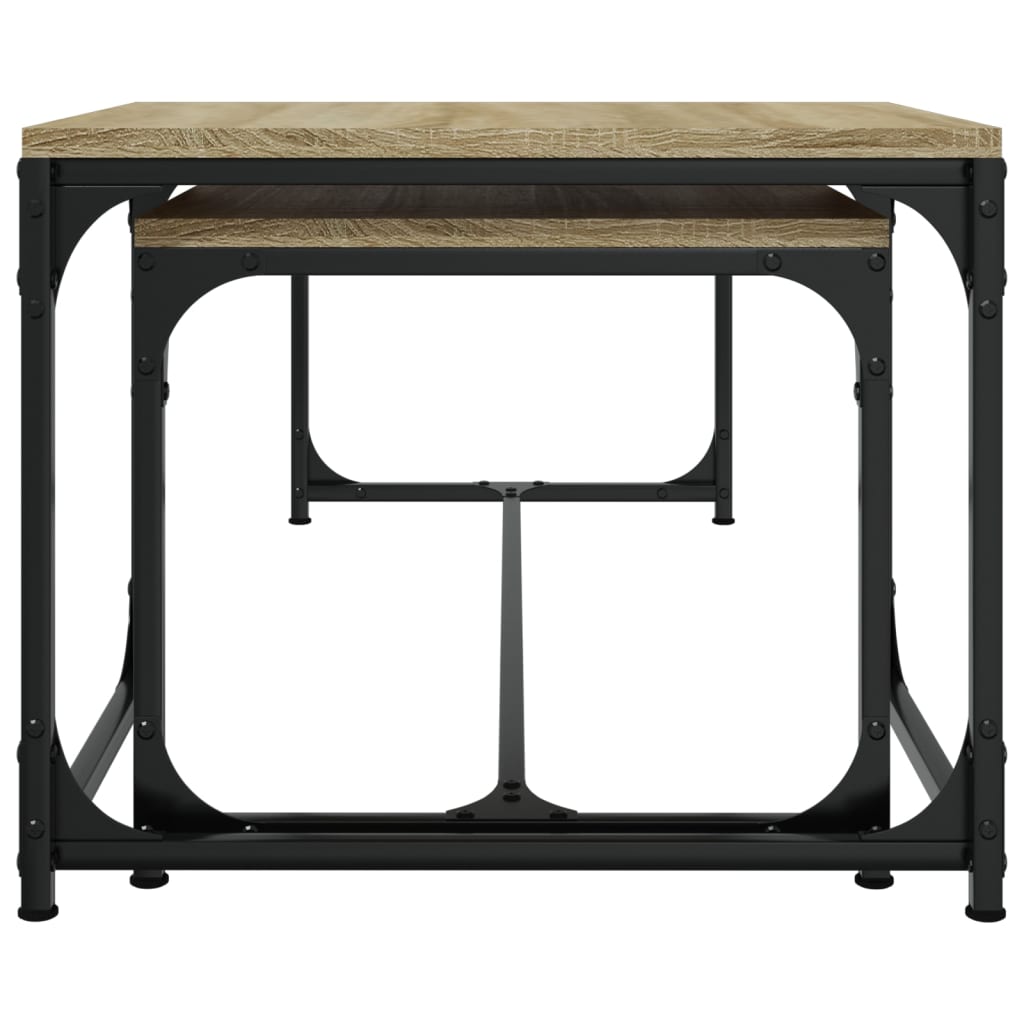 vidaXL Τραπεζάκια Σαλονιού 2 τεμ Sonoma Δρυς Επεξ. Ξύλο