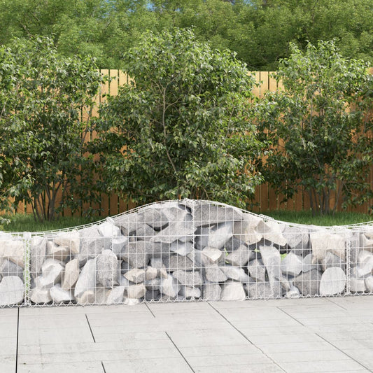 vidaXL Συρματοκιβώτια Τοξωτά 20 τεμ. 200x30x40/60 εκ. Γαλβαν. Ατσάλι