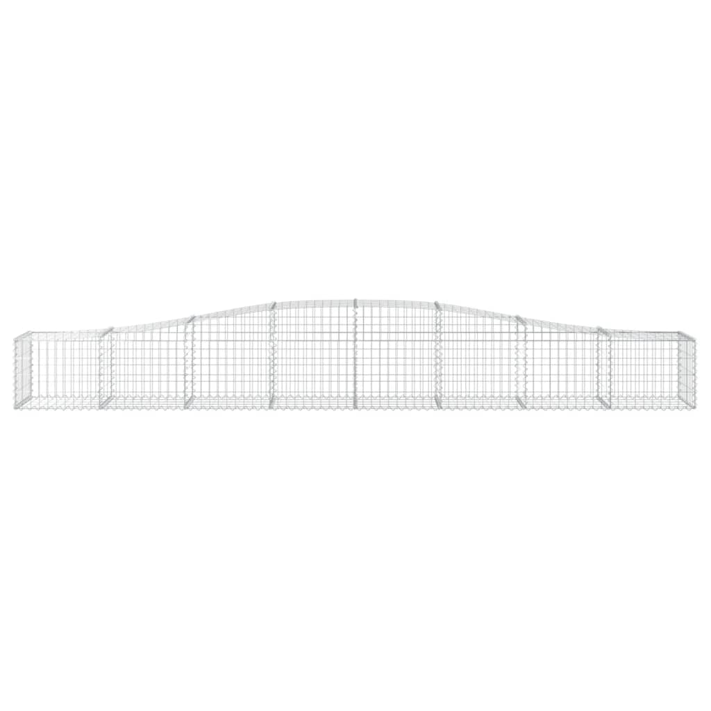 vidaXL Συρματοκιβώτια Τοξωτά 3 τεμ. 400x50x40/60 εκ. Γαλβαν. Ατσάλι