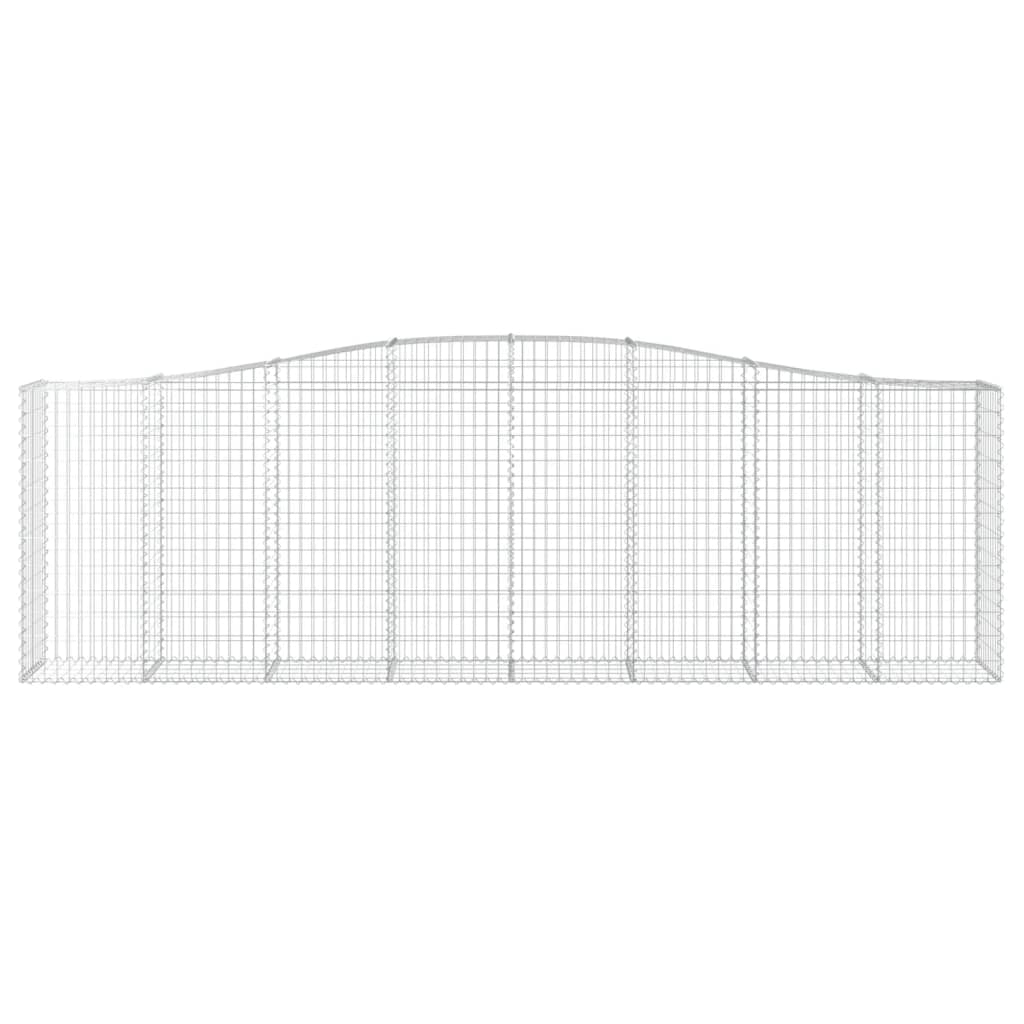 vidaXL Συρματοκιβώτια Τοξωτά 8 τεμ. 400x50x120/140 εκ. Γαλβαν. Ατσάλι