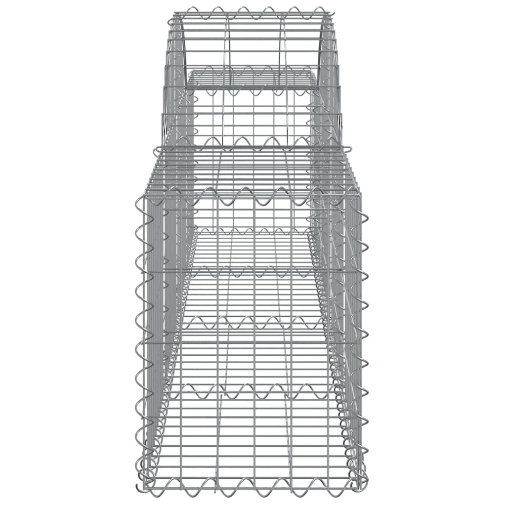 vidaXL Συρματοκιβώτια Τοξωτά 14 τεμ. 200x30x40/60 εκ. Γαλβαν. Ατσάλι