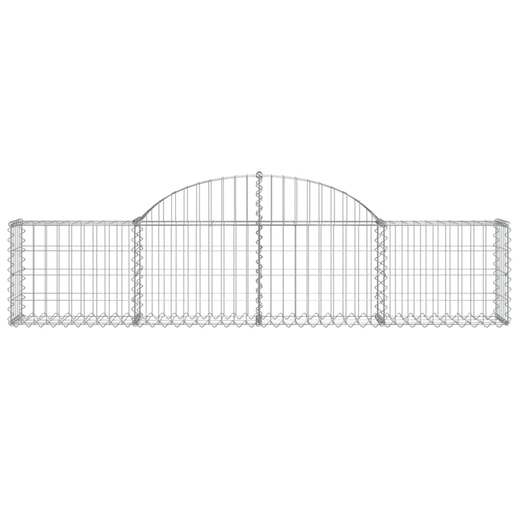 vidaXL Συρματοκιβώτια Τοξωτά 30 τεμ. 200x30x40/60 εκ. Γαλβαν. Ατσάλι