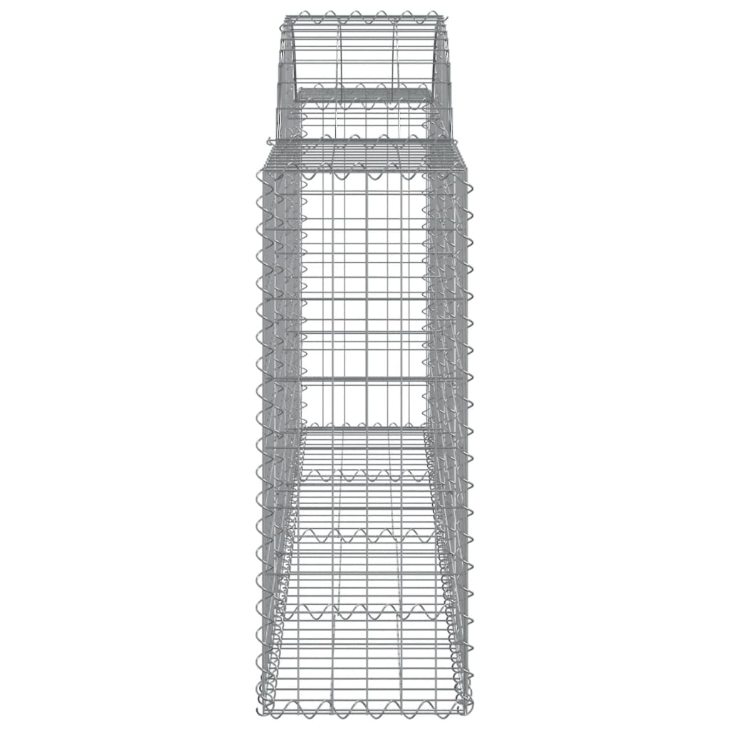 vidaXL Συρματοκιβώτια Τοξωτά 25 τεμ. 200x30x80/100 εκ. Γαλβαν. Ατσάλι