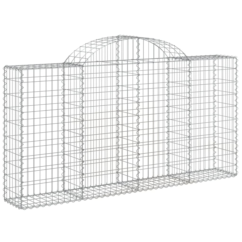 vidaXL Συρματοκιβώτια Τοξωτά 40 τεμ. 200x30x100/120 εκ. Γαλβαν. Ατσάλι