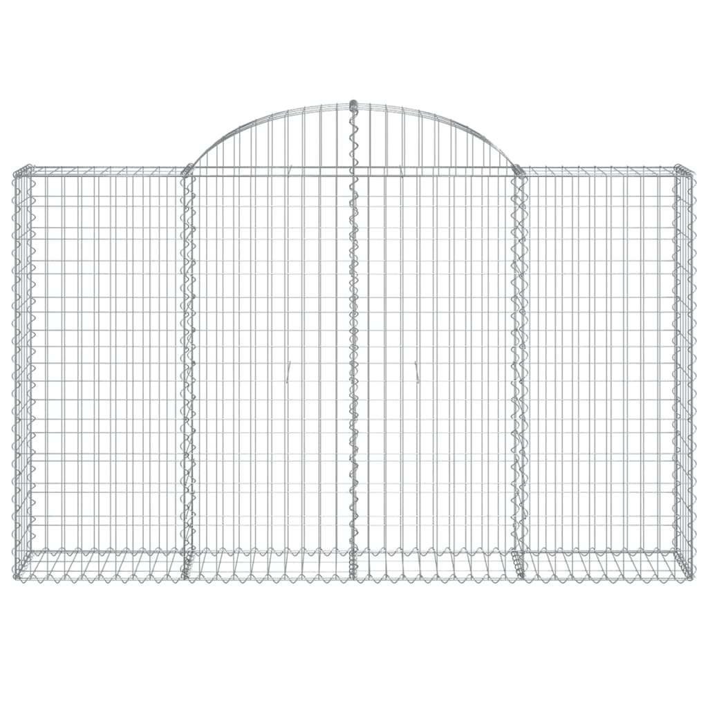 vidaXL Συρματοκιβώτια Τοξωτά 13 τεμ. 200x30x120/140 εκ. Γαλβαν. Ατσάλι