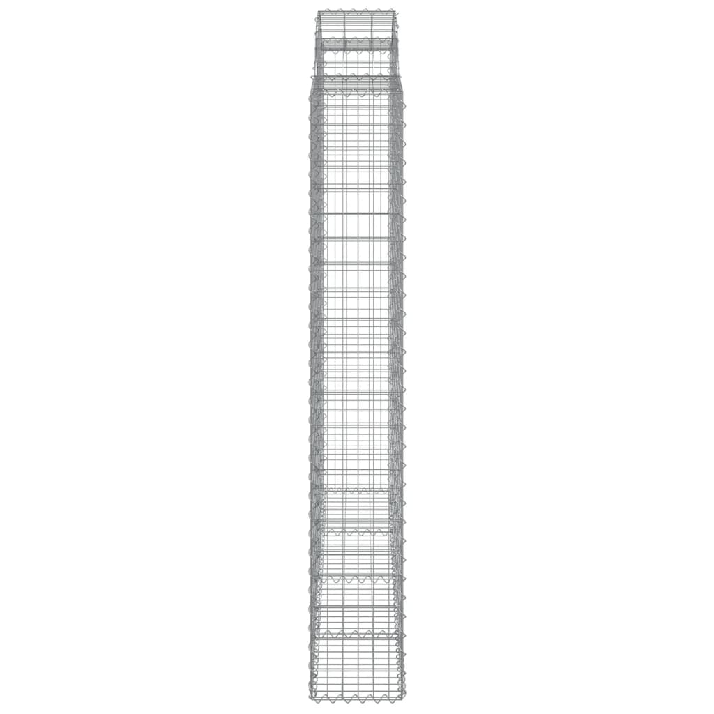 vidaXL Συρματοκιβώτια Τοξωτά 7 τεμ. 200x30x200/220 εκ. Γαλβαν. Ατσάλι
