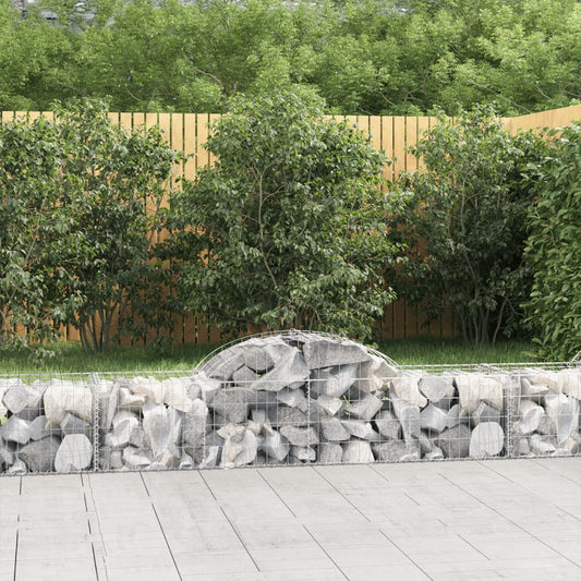 vidaXL Συρματοκιβώτια Τοξωτά 25 τεμ. 200x50x40/60 εκ. Γαλβαν. Ατσάλι