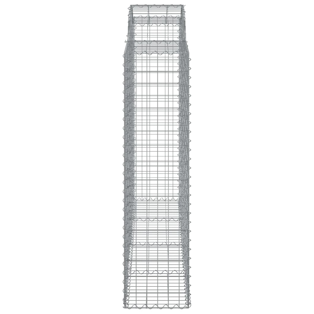 vidaXL Συρματοκιβώτια Τοξωτά 2 τεμ. 200x50x160/180 εκ. Γαλβαν. Ατσάλι