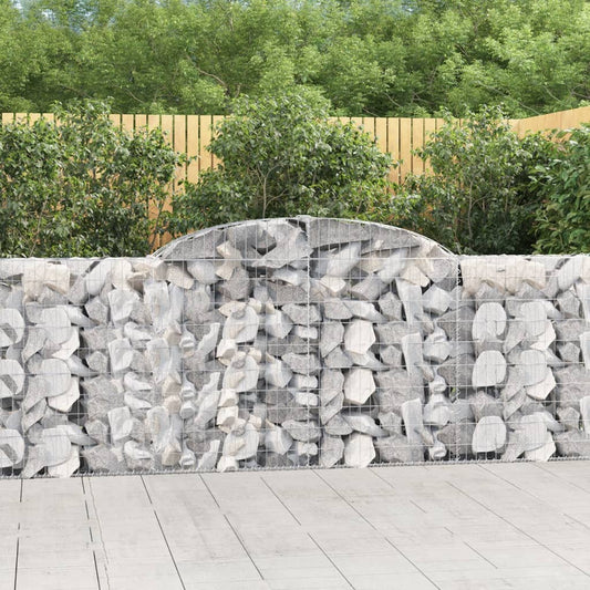 vidaXL Συρματοκιβώτια Τοξωτά 25 τεμ. 300x30x100/120 εκ. Γαλβαν. Ατσάλι