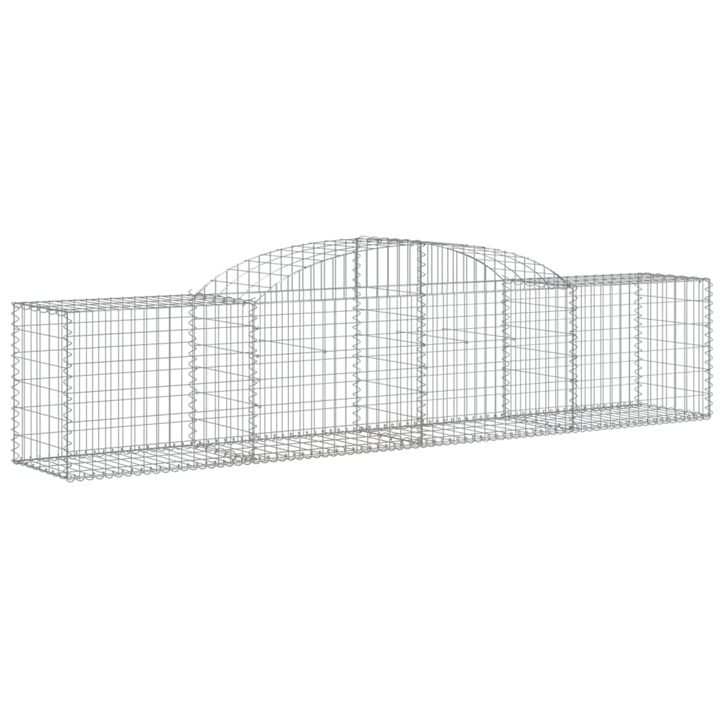 vidaXL Συρματοκιβώτια Τοξωτά 30 τεμ. 300x50x60/80 εκ. Γαλβαν. Ατσάλι