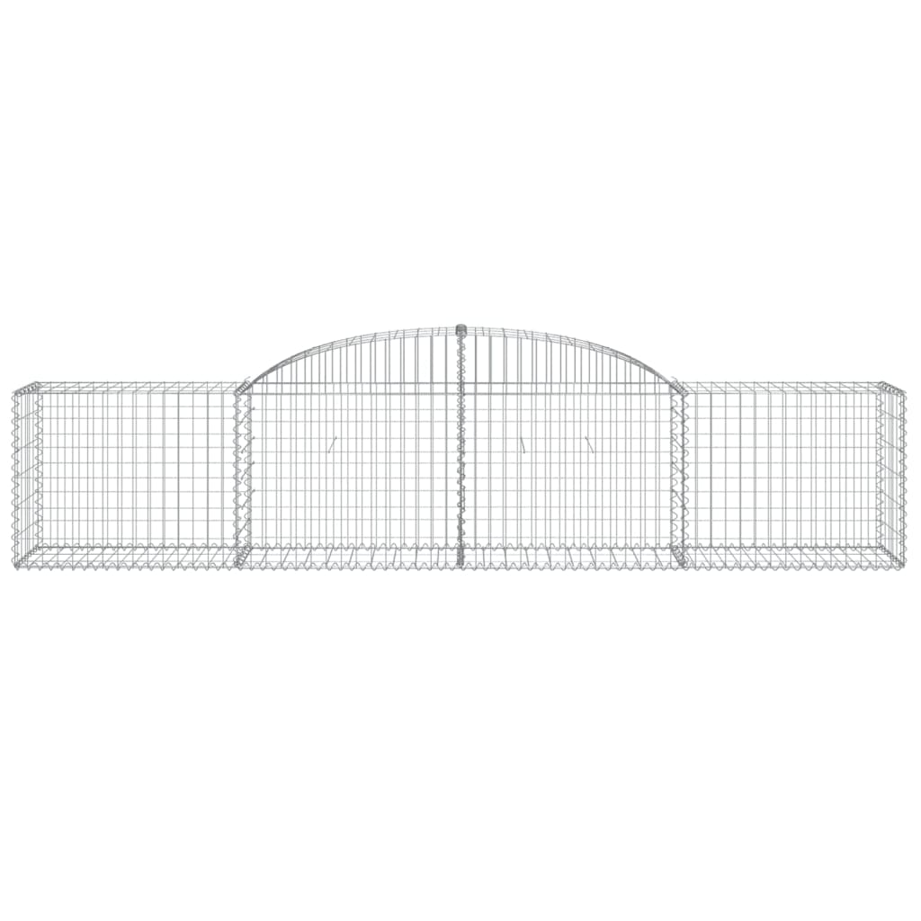 vidaXL Συρματοκιβώτια Τοξωτά 30 τεμ. 300x50x60/80 εκ. Γαλβαν. Ατσάλι