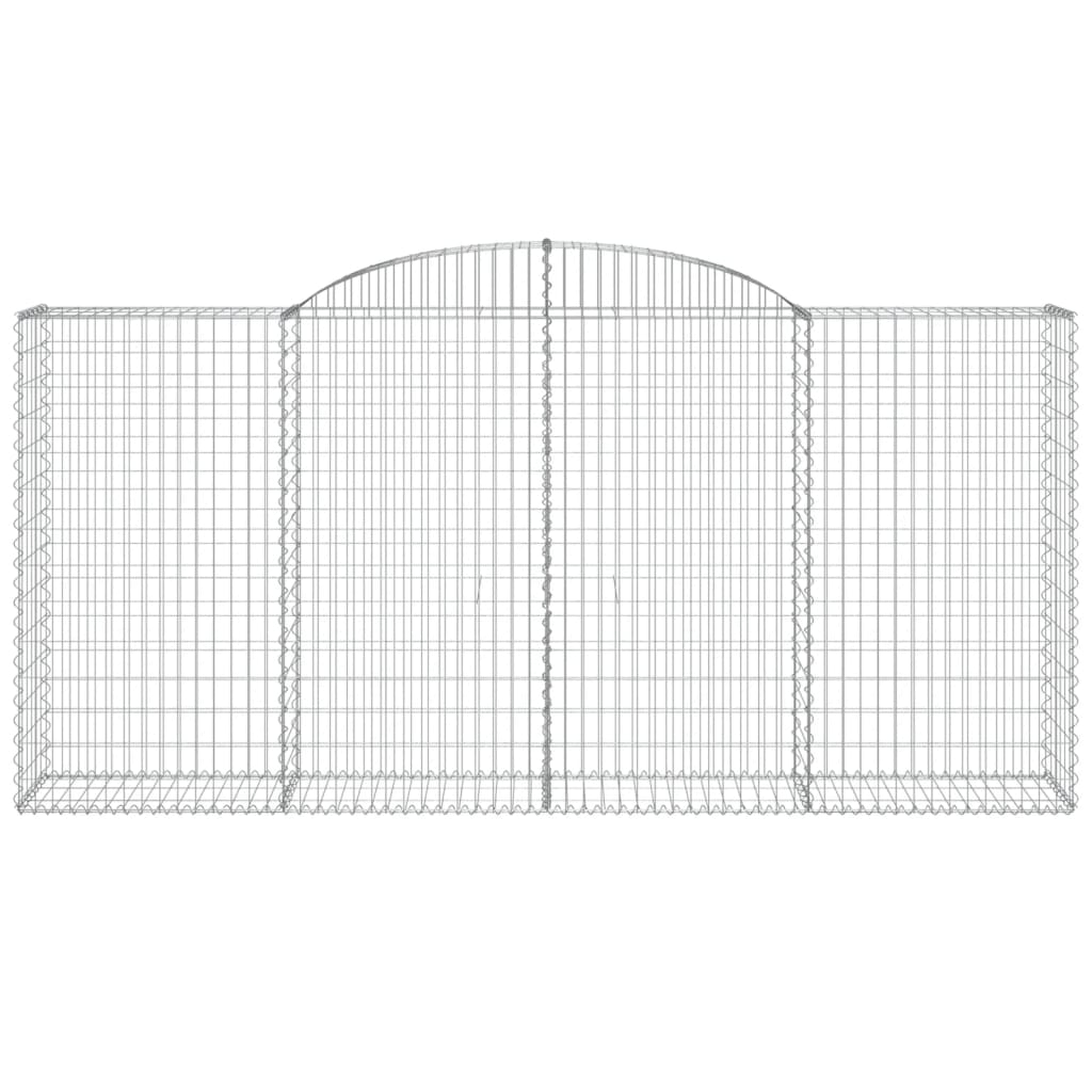 vidaXL Συρματοκιβώτια Τοξωτά 6 τεμ. 300x50x140/160 εκ. Γαλβαν. Ατσάλι