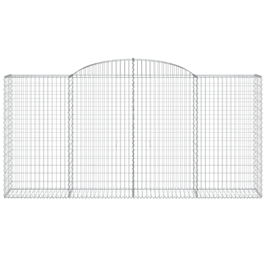 vidaXL Συρματοκιβώτια Τοξωτά 12 τεμ. 300x50x140/160 εκ. Γαλβαν. Ατσάλι