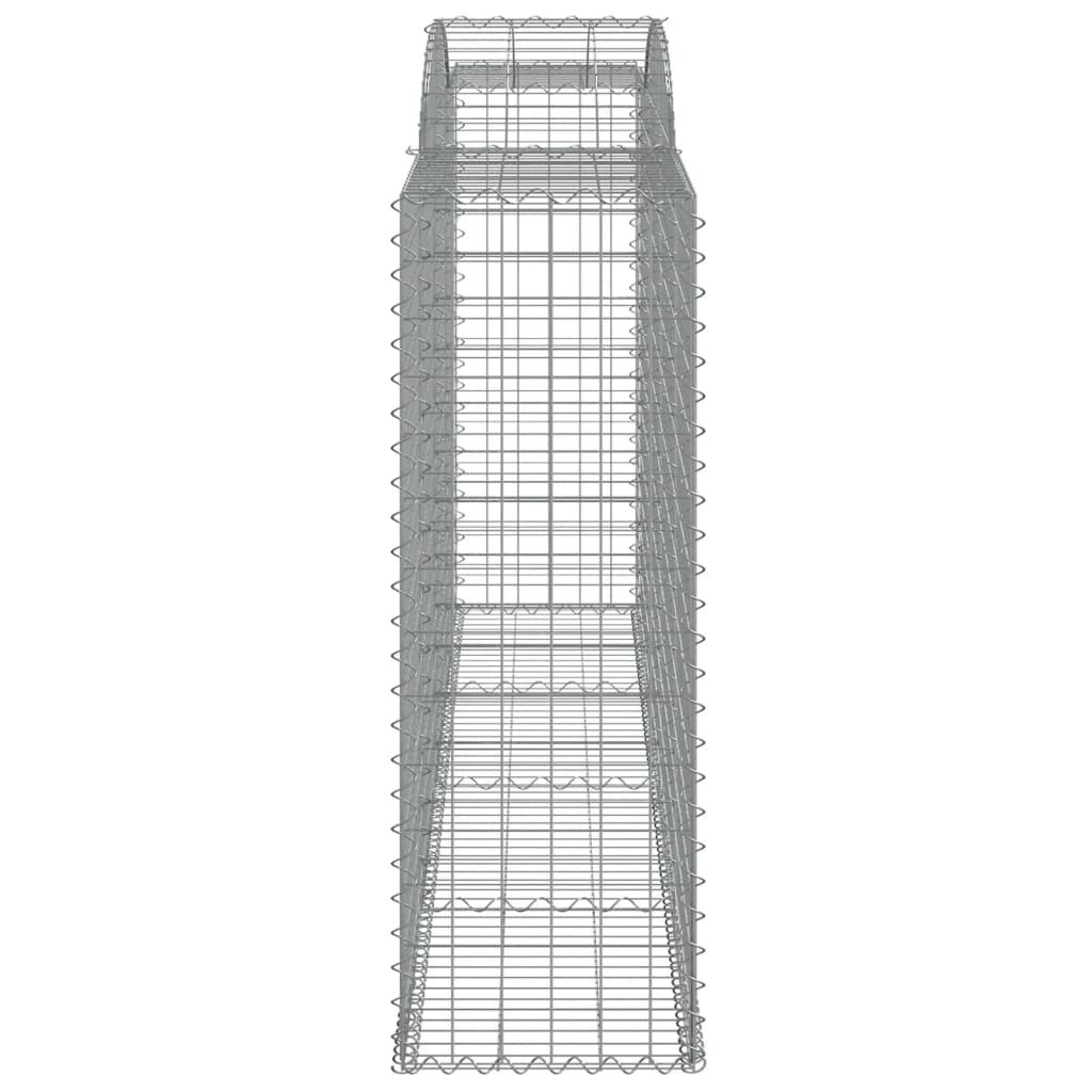vidaXL Συρματοκιβώτια Τοξωτά 15 τεμ. 300x50x140/160 εκ. Γαλβαν. Ατσάλι