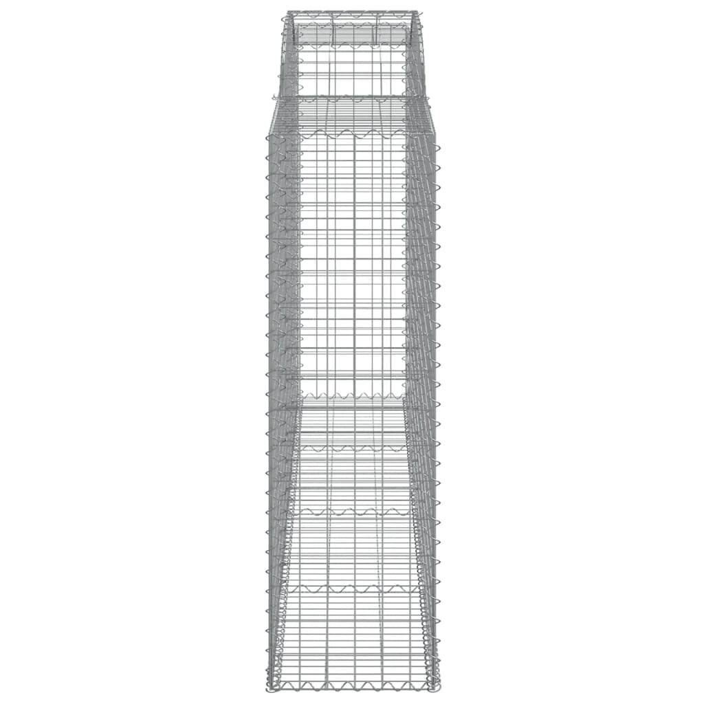 vidaXL Συρματοκιβώτια Τοξωτά 2 τεμ. 300x50x160/180 εκ. Γαλβαν. Ατσάλι