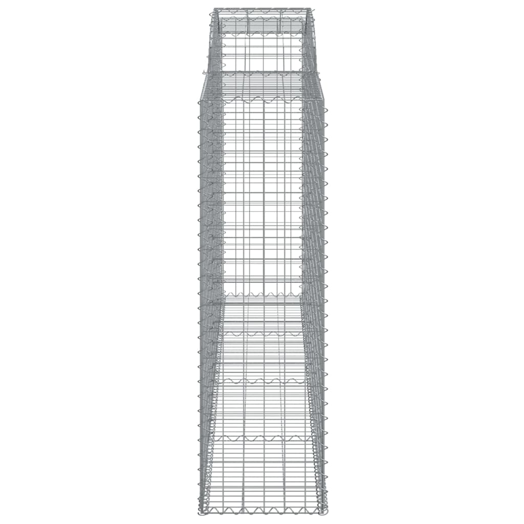 vidaXL Συρματοκιβώτια Τοξωτά 3 τεμ. 300x50x160/180 εκ. Γαλβαν. Ατσάλι