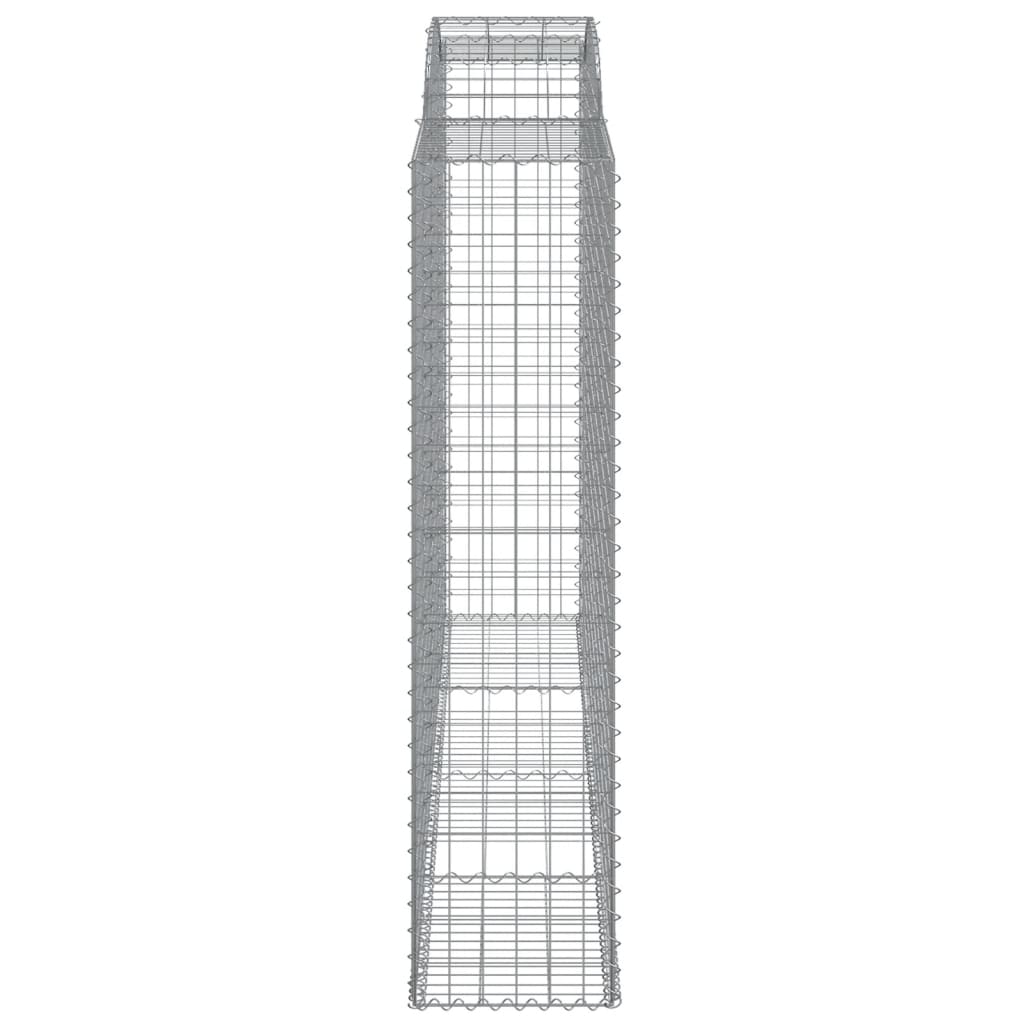 vidaXL Συρματοκιβώτια Τοξωτά 5 τεμ. 300x50x200/220 εκ. Γαλβαν. Ατσάλι