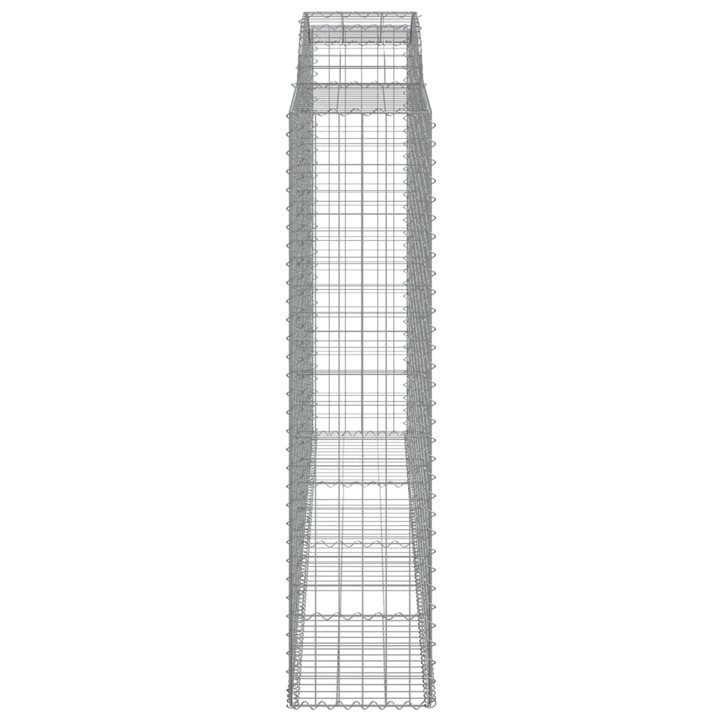 vidaXL Συρματοκιβώτια Τοξωτά 7 τεμ. 300x50x200/220 εκ. Γαλβαν. Ατσάλι