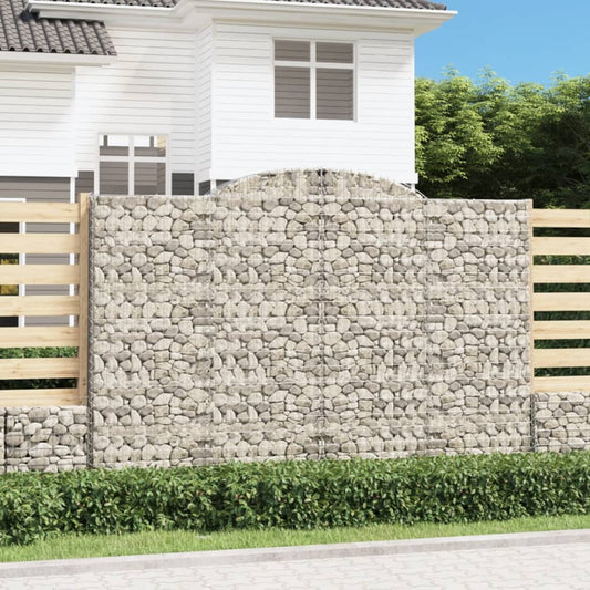 vidaXL Συρματοκιβώτια Τοξωτά 11 τεμ. 300x50x200/220 εκ. Γαλβαν. Ατσάλι