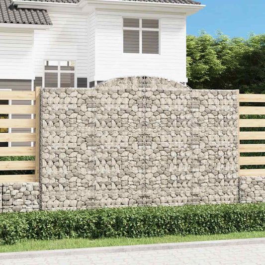 vidaXL Συρματοκιβώτια Τοξωτά 12 τεμ. 300x50x200/220 εκ. Γαλβαν. Ατσάλι