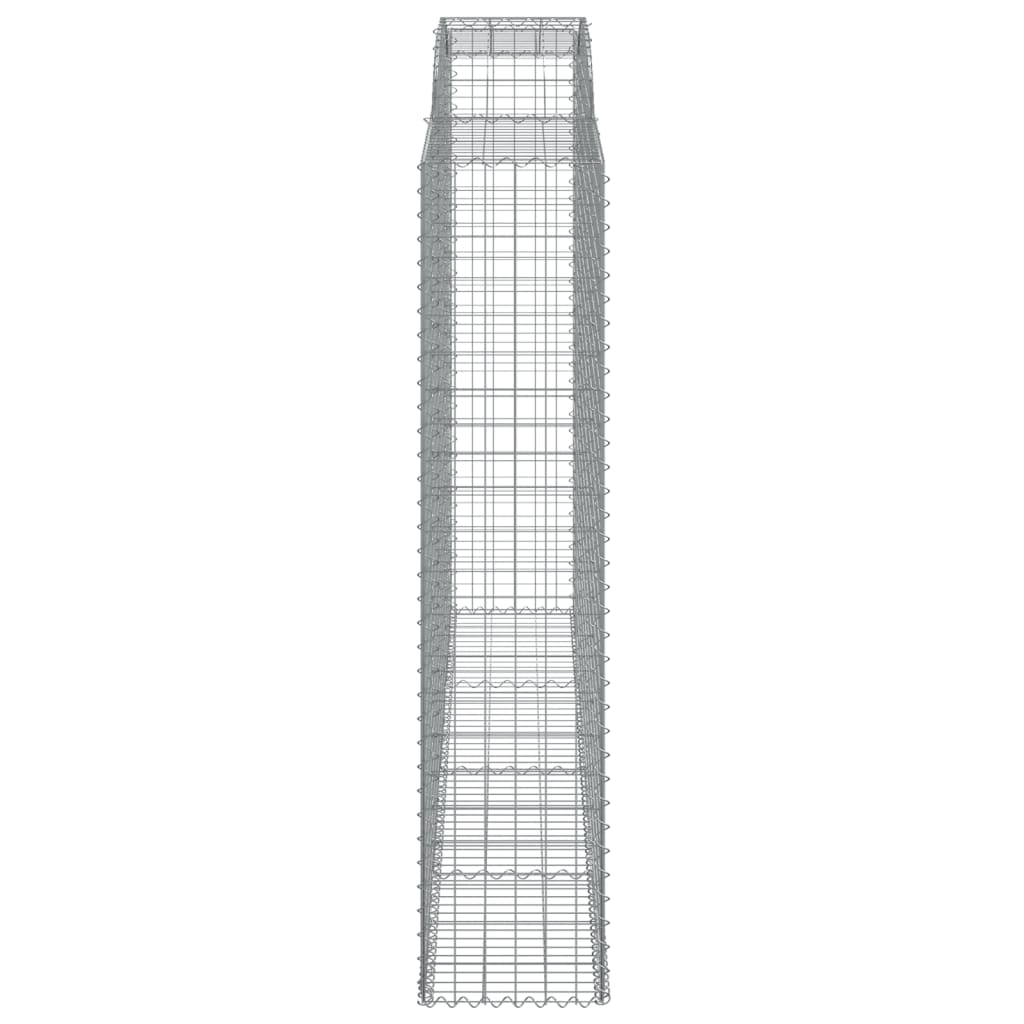 vidaXL Συρματοκιβώτια Τοξωτά 7 τεμ. 300x50x220/240 εκ. Γαλβαν. Ατσάλι