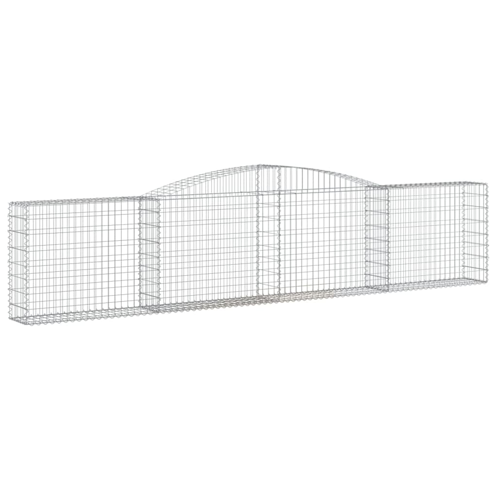 vidaXL Συρματοκιβώτια Τοξωτά 20 τεμ. 400x30x80/100 εκ. Γαλβαν. Ατσάλι
