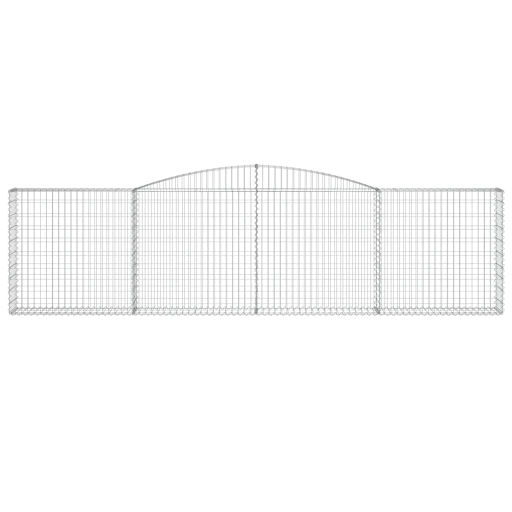 vidaXL Συρματοκιβώτια Τοξωτά 9 τεμ. 400x30x100/120 εκ. Γαλβαν. Ατσάλι