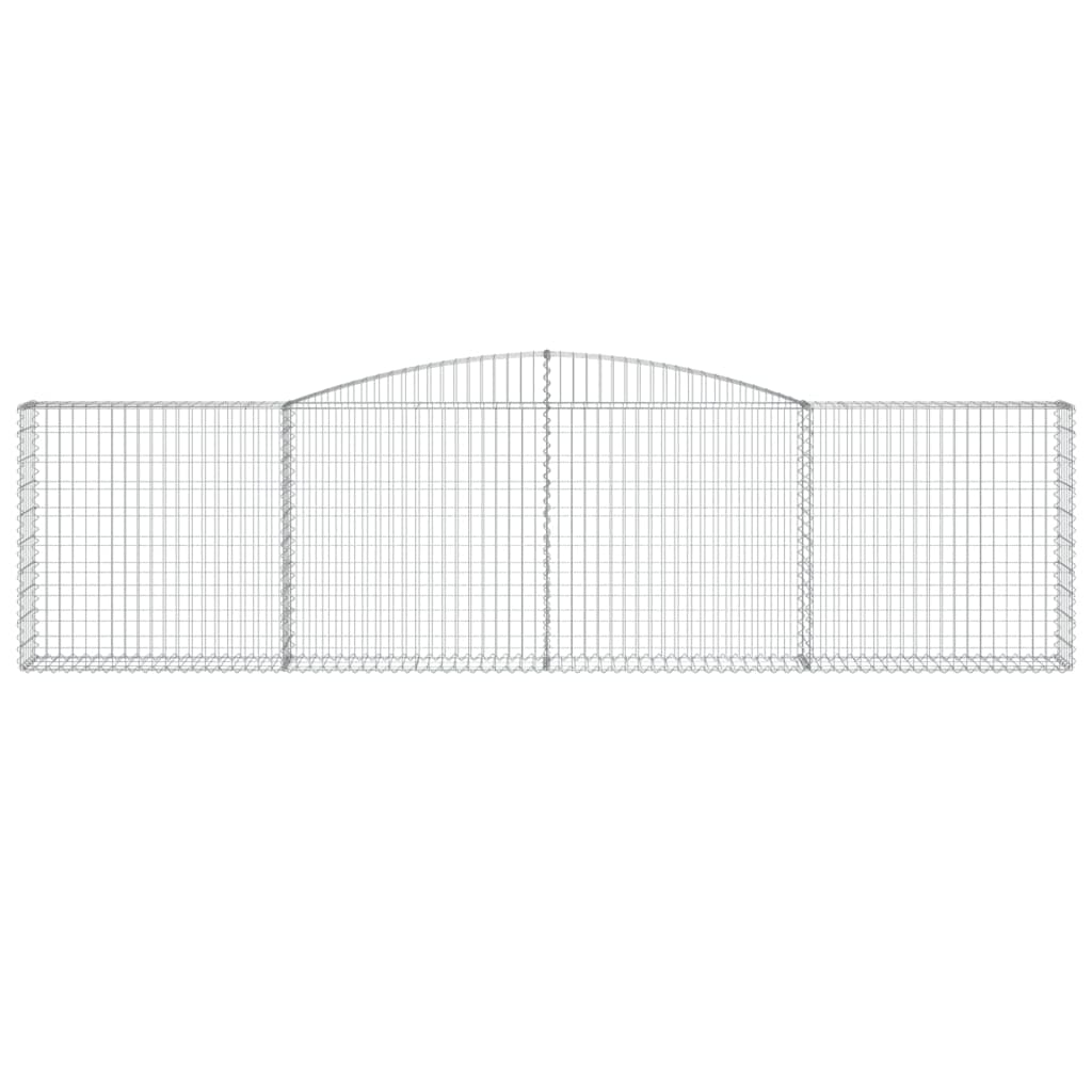 vidaXL Συρματοκιβώτια Τοξωτά 15 τεμ. 400x30x100/120 εκ. Γαλβαν. Ατσάλι