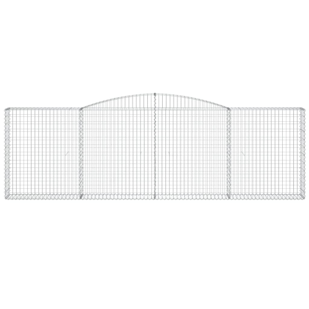 vidaXL Συρματοκιβώτια Τοξωτά 20 τεμ. 400x30x120/140 εκ. Γαλβαν. Ατσάλι