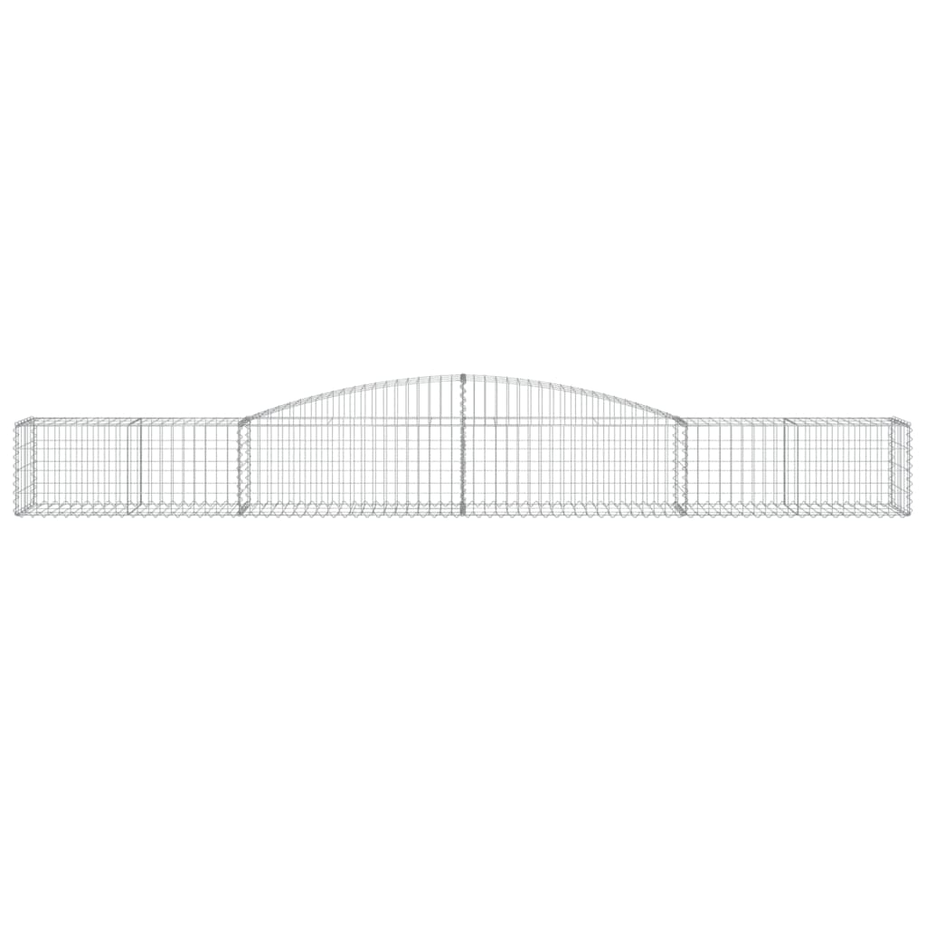 vidaXL Συρματοκιβώτια Τοξωτά 5 τεμ. 400x50x40/60 εκ. Γαλβαν. Ατσάλι