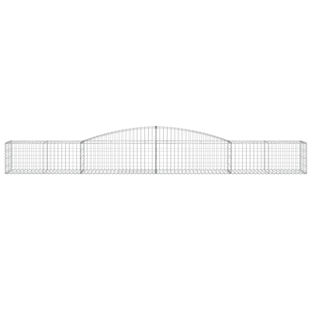 vidaXL Συρματοκιβώτια Τοξωτά 10 τεμ. 400x50x40/60 εκ. Γαλβαν. Ατσάλι