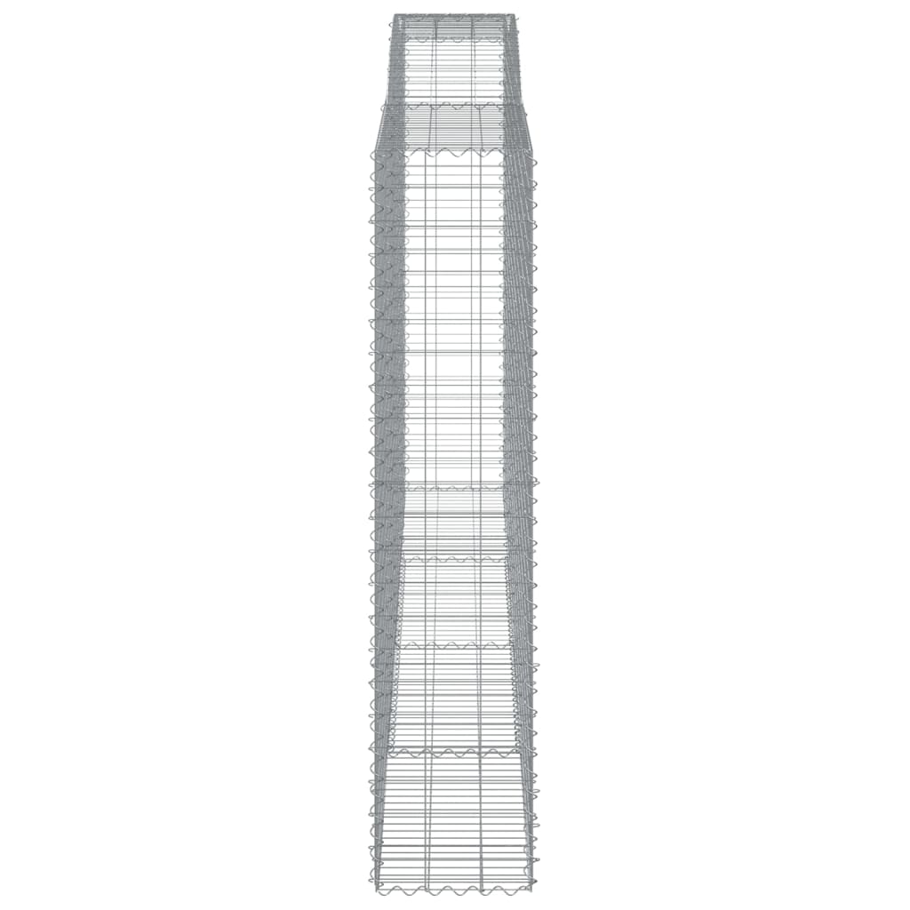 vidaXL Συρματοκιβώτια Τοξωτά 15 τεμ. 400x50x220/240 εκ. Γαλβαν. Ατσάλι