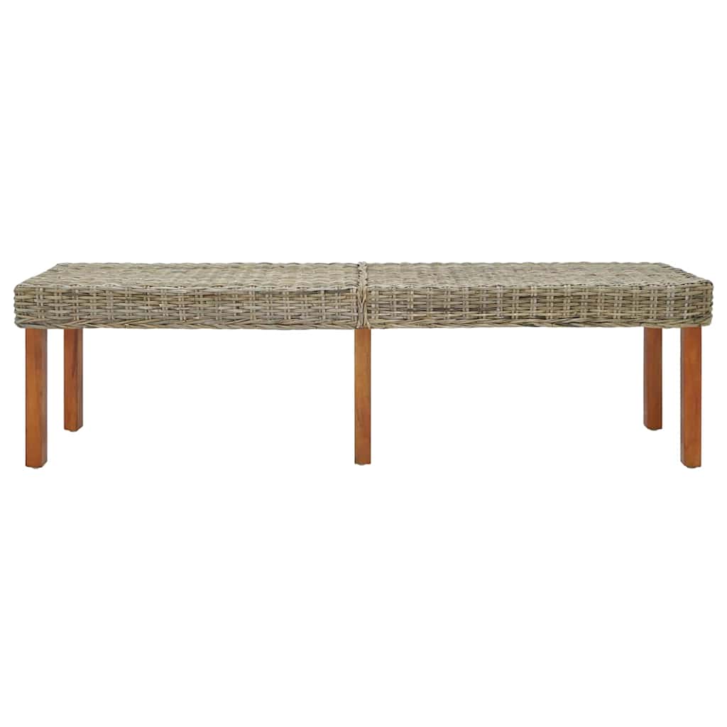 vidaXL παγκάκι Μπεζ 160 x 35 x 45 cm Μασίφ ξύλο μάνγκο