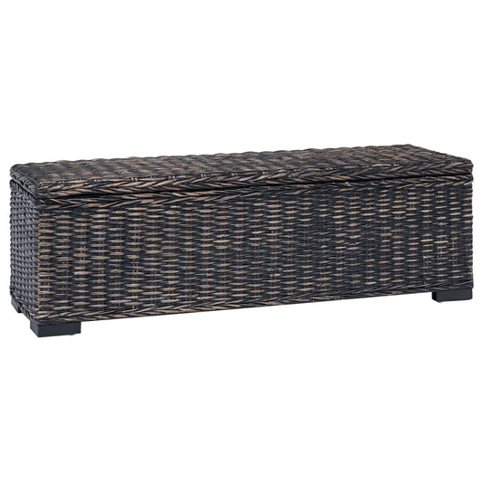 vidaXL Κουτί αποθήκευσης Μαύρο 110 x 35 x 45 cm