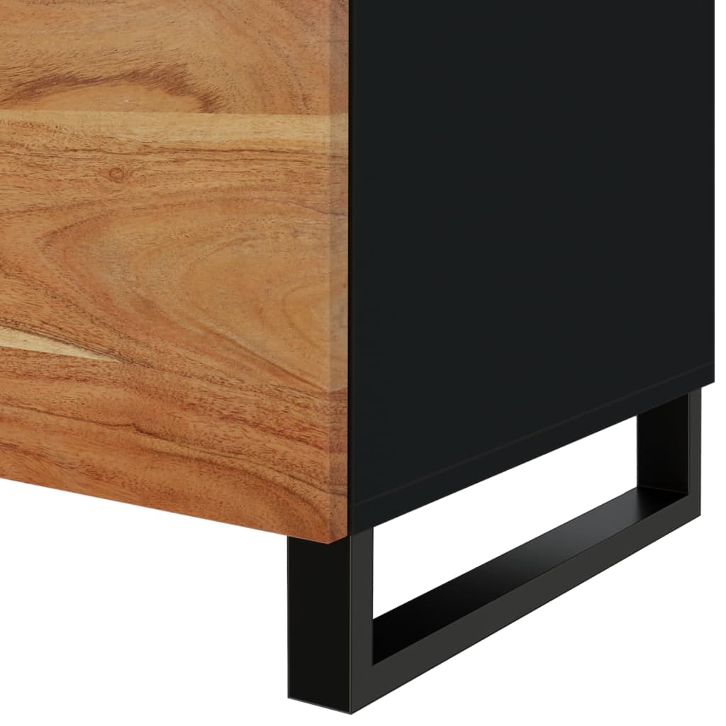 vidaXL Τραπεζάκι Σαλονιού 80x50x40 εκ. Μασίφ Ξύλο Ακακίας & Επεξ. Ξύλο