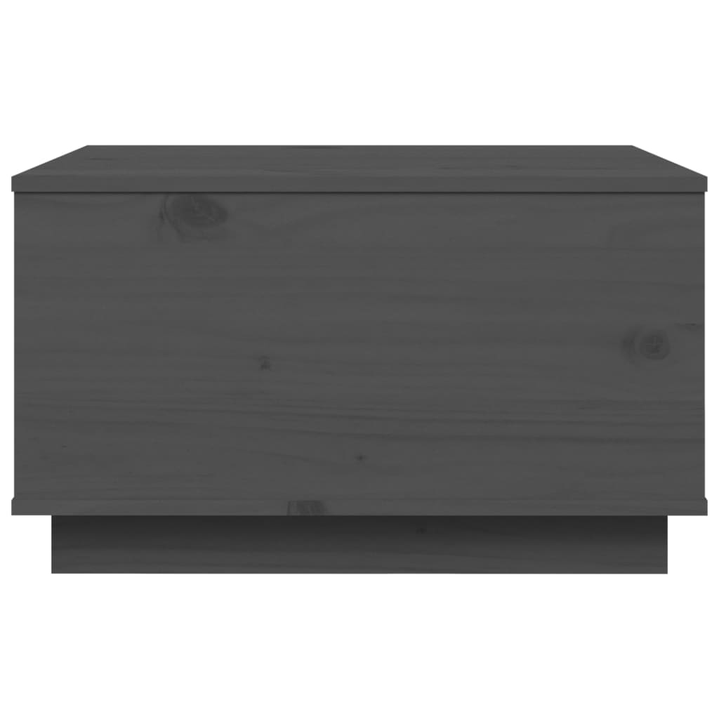 vidaXL Τραπεζάκι Σαλονιού Γκρι 60x50x35 εκ. από Μασίφ Ξύλο Πεύκου