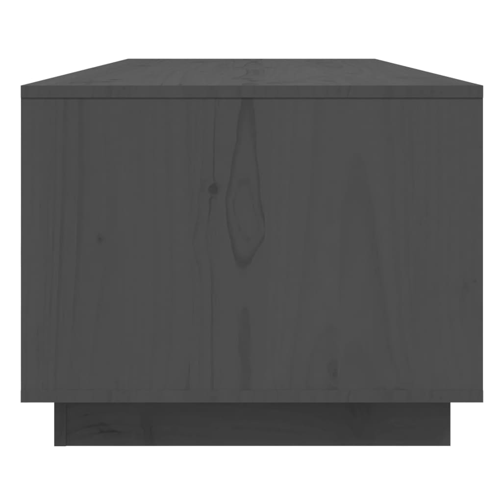 vidaXL Τραπεζάκι Σαλονιού Γκρι 110 x 50 x 40 εκ. από Μασίφ Ξύλο Πεύκου