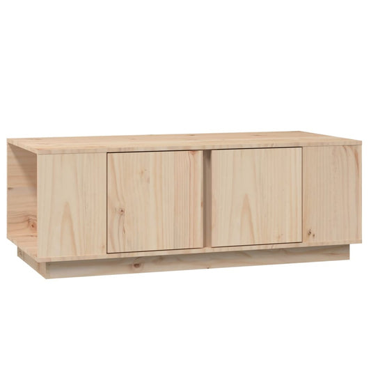 vidaXL Τραπεζάκι Σαλονιού Γκρι 110x50x40 εκ. από Μασίφ Ξύλο Πεύκου