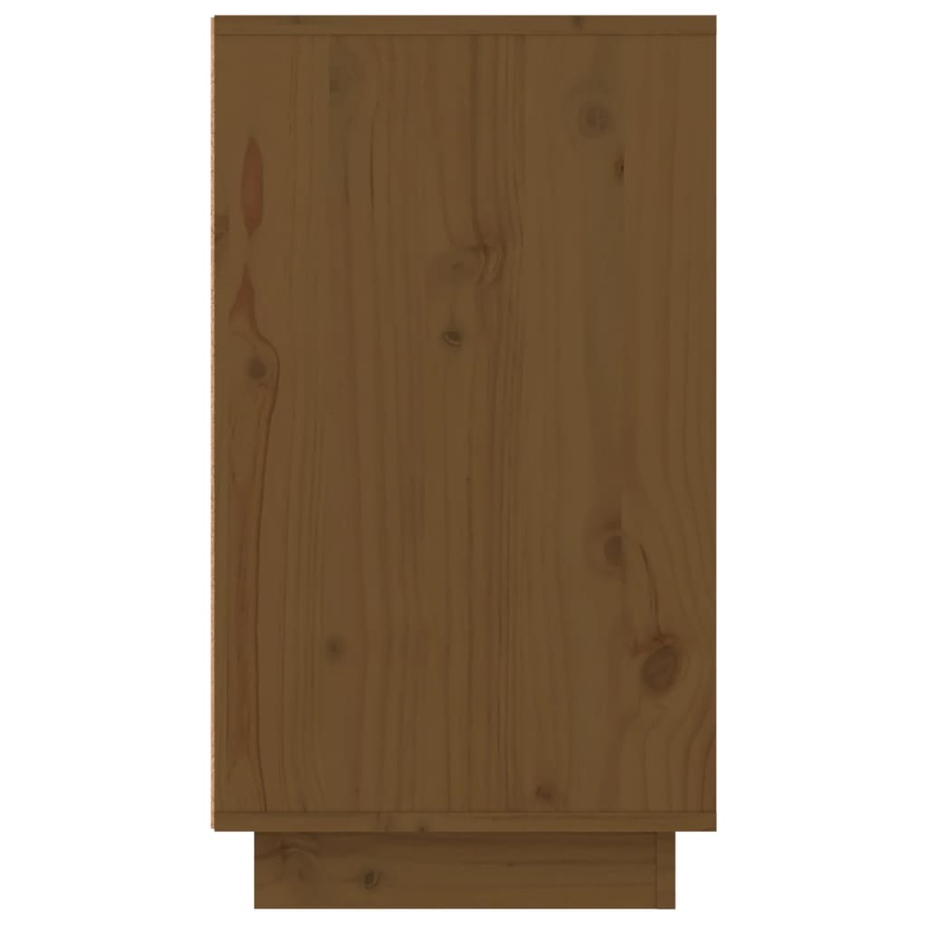 vidaXL Παπουτσοθήκη Καφέ Μελί 110 x 34 x 61 εκ. από Μασίφ Ξύλο Πεύκου