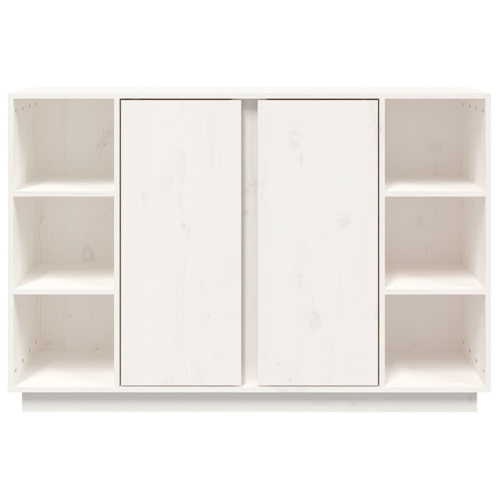 vidaXL Ντουλάπι Λευκό 120 x 35 x 80 εκ. από Μασίφ Ξύλο Πεύκου